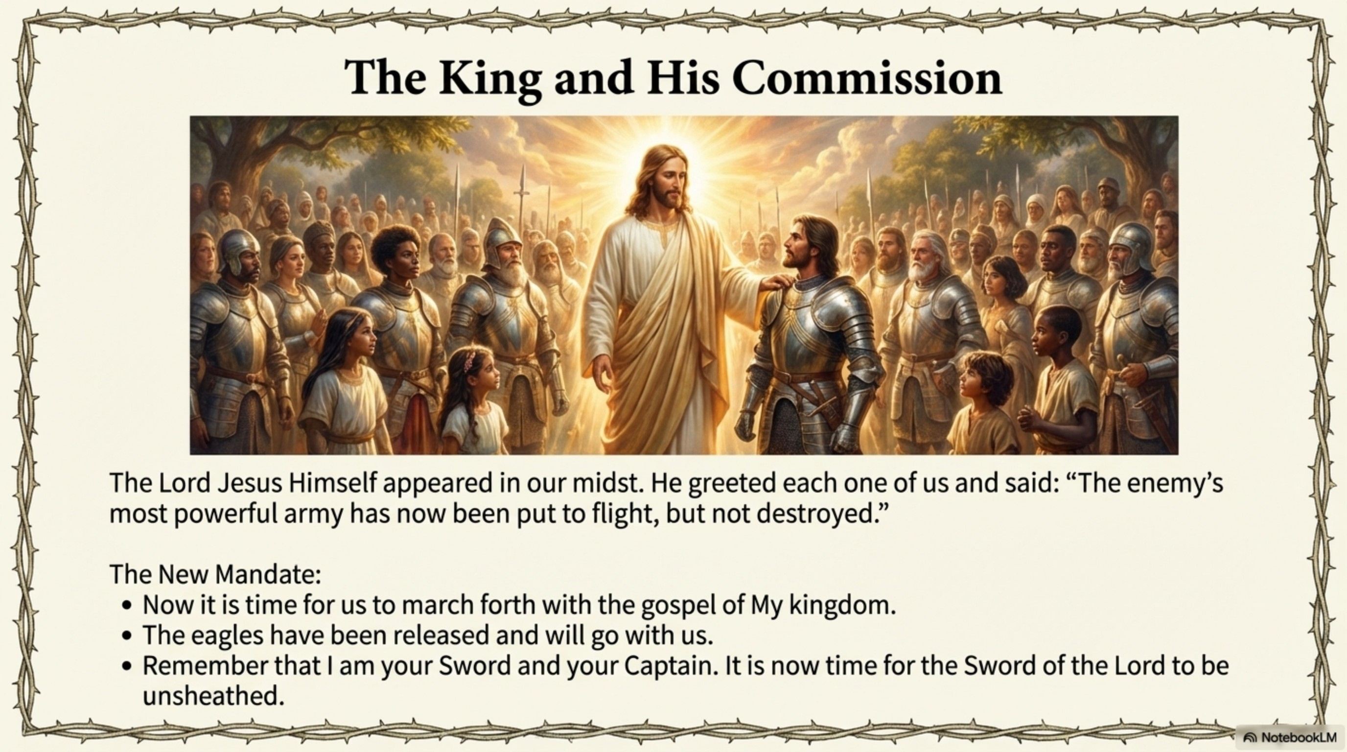 Image extracted from The Vision of the Great Conflict