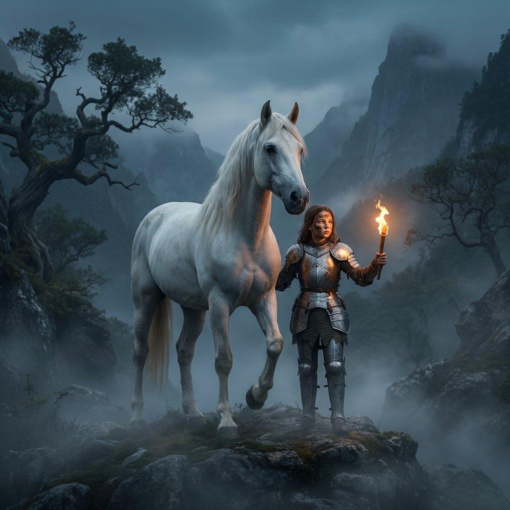 The White Horse and the Child Warrior